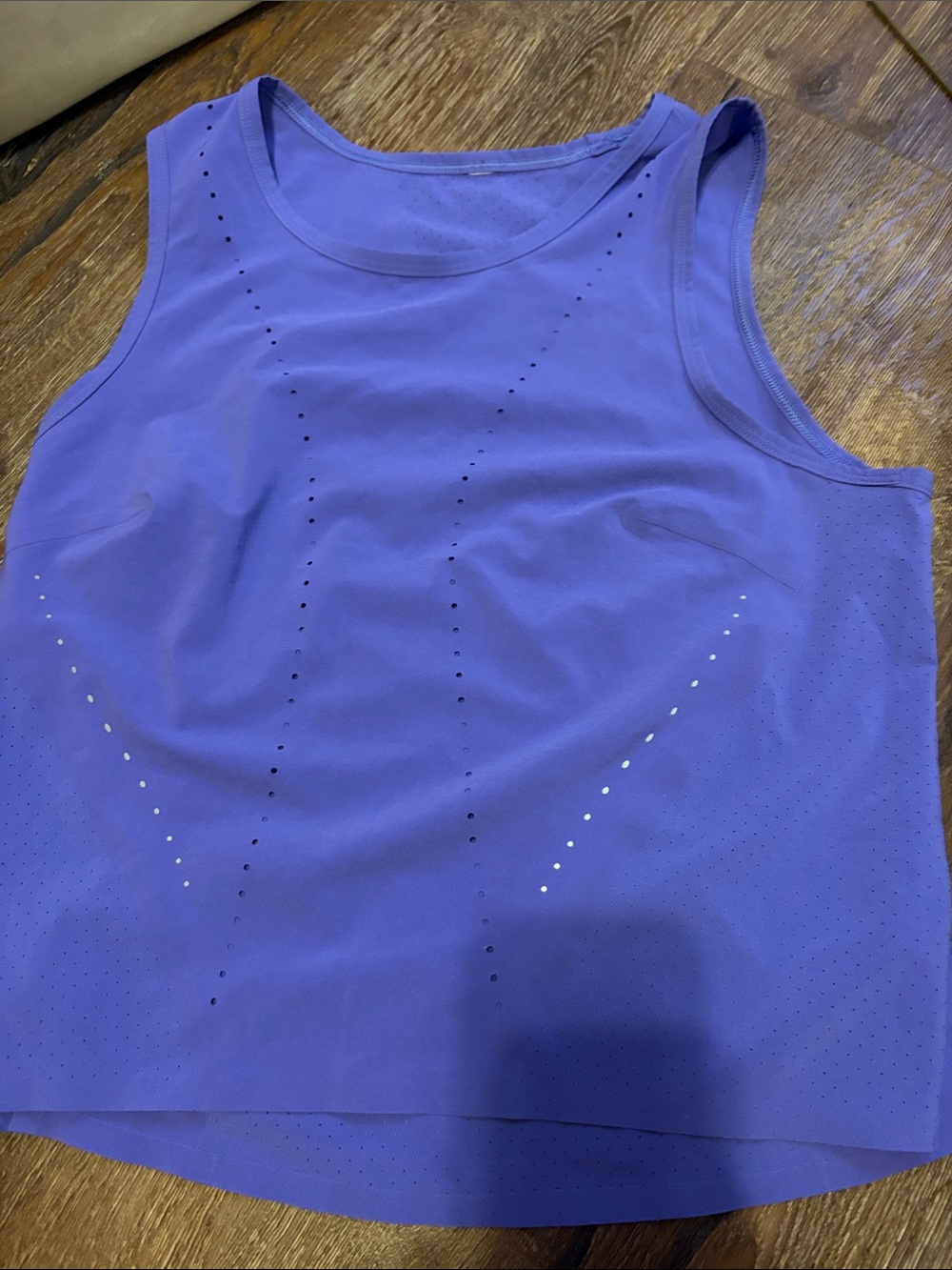 lululemon athletica Purple Laser-Cut Athletic Tank